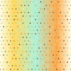Gradient star pattern. Seamless vector