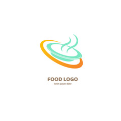 Vector stock logo, abstract natural food vector template.