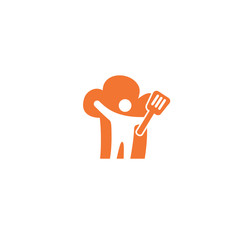 Vector stock logo, abstract natural food vector template.