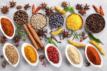 Spices and herbs.