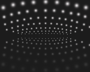 Pattern with dots in perspective