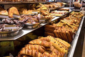 Pastries in a bakery