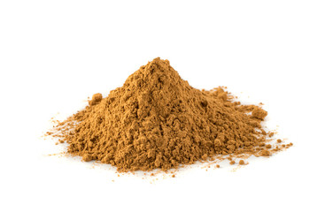 Dry Cinnamon Powder Isolated