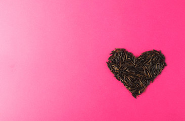 Raw Black Wild Rice Heart