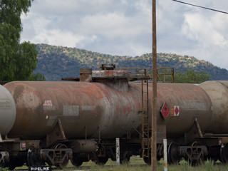 Fototapeta na wymiar Rusty tank