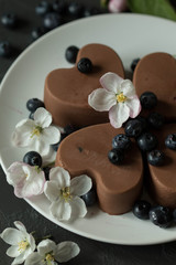  Spring chocolate panna cotta