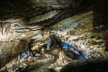 Kutaisi, Georgia. View Of Prometheus Cave Also Called Kumistavi 