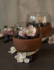 Spring chocolate panna cotta