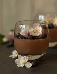  Spring chocolate panna cotta