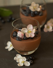  Spring chocolate panna cotta