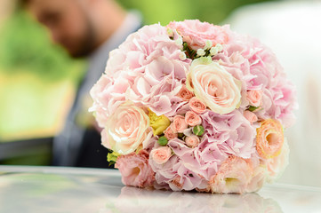 Wedding bouquet of the bride