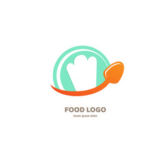 Vector stock logo, abstract natural food vector template.