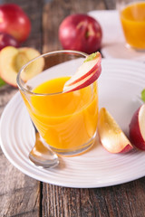 delicious peach juice