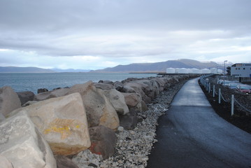 Rocky Coastline Reykjavik