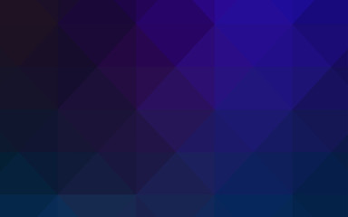 Dark BLUE vector shining triangular cover.