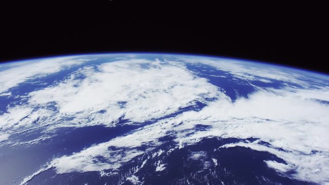 Wide, International Space Station flies over Pacific Ocean