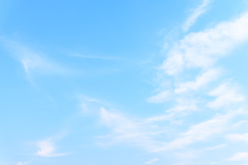 The nature of blue sky with cloud in the morning.