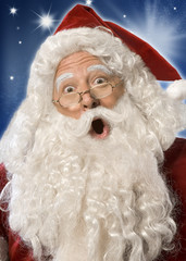 Santa Claus Surprised Face