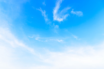 The nature of blue sky with cloud in the morning.