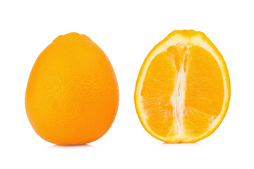 orange half isolated on white background