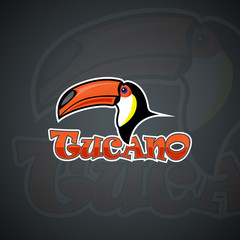 Naklejka premium Toucan Parrot logo template