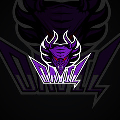 Devil logo.  High resolution vector image