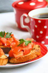 Bruschetta with tomatoes