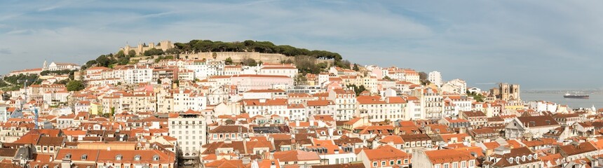 Fototapeta na wymiar Panoramic view on Lisbon
