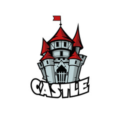 Castle logo template.