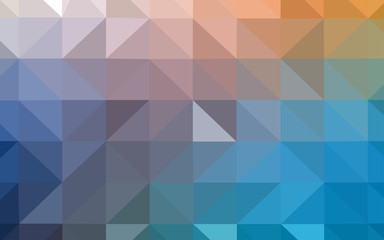 Fototapeta premium Light Blue, Yellow vector polygon abstract backdrop.
