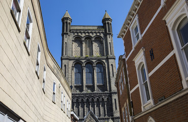 Fototapeta na wymiar St. Botolphs Church in Colchester