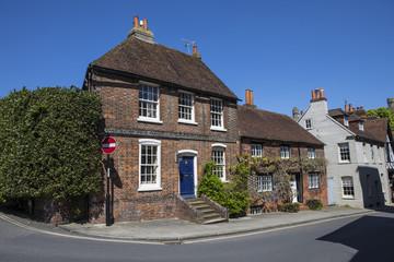 Fototapeta na wymiar Houses in Arundel, West Sussex