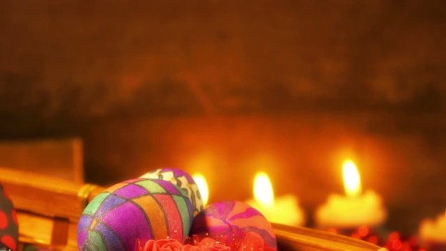Colorful Easter Paschal Eggs 