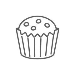 muffin vector line icon