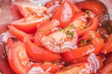 Frischer Tomatensalat