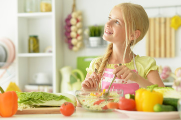 the girl in the kitchen