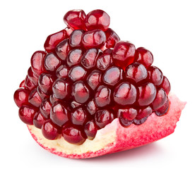 pomegranate fruit isolated