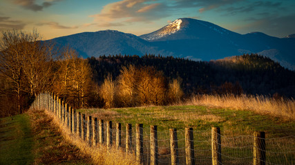 Obraz premium Sunrise on Mt. Marcy in the High Peaks region of the Adirondacks, New York