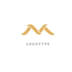 Monogram design elements, graceful template. Calligraphic elegant line art logo design.