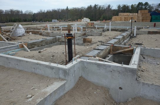 Concrete walls and framing