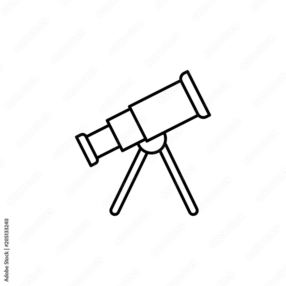 Aufkleber telescope icon. element of web icon for mobile concept and web a