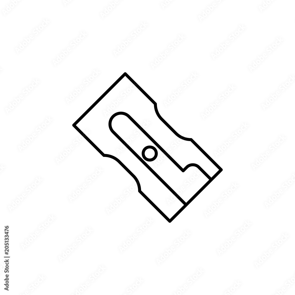 Poster pencil sharpener icon. element of web icon for mobile concept an