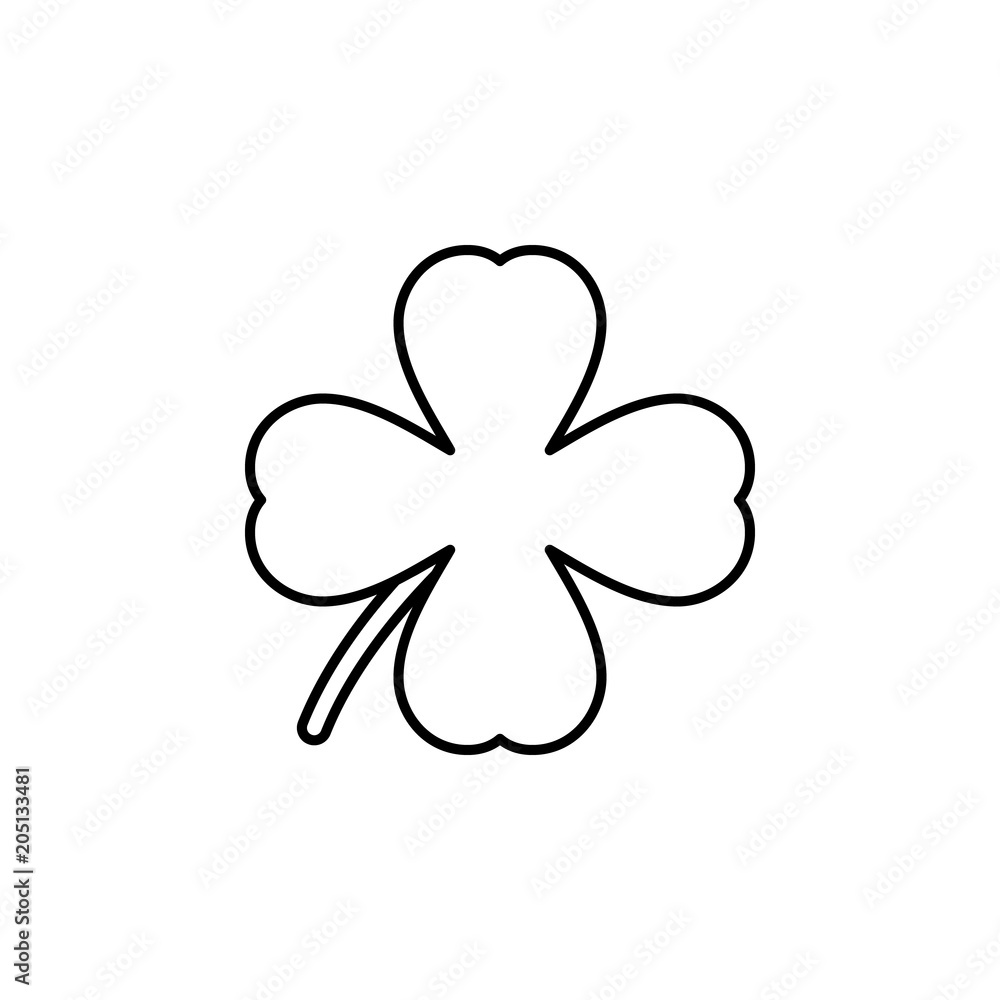 Poster clover icon. element of web icon for mobile concept and web apps