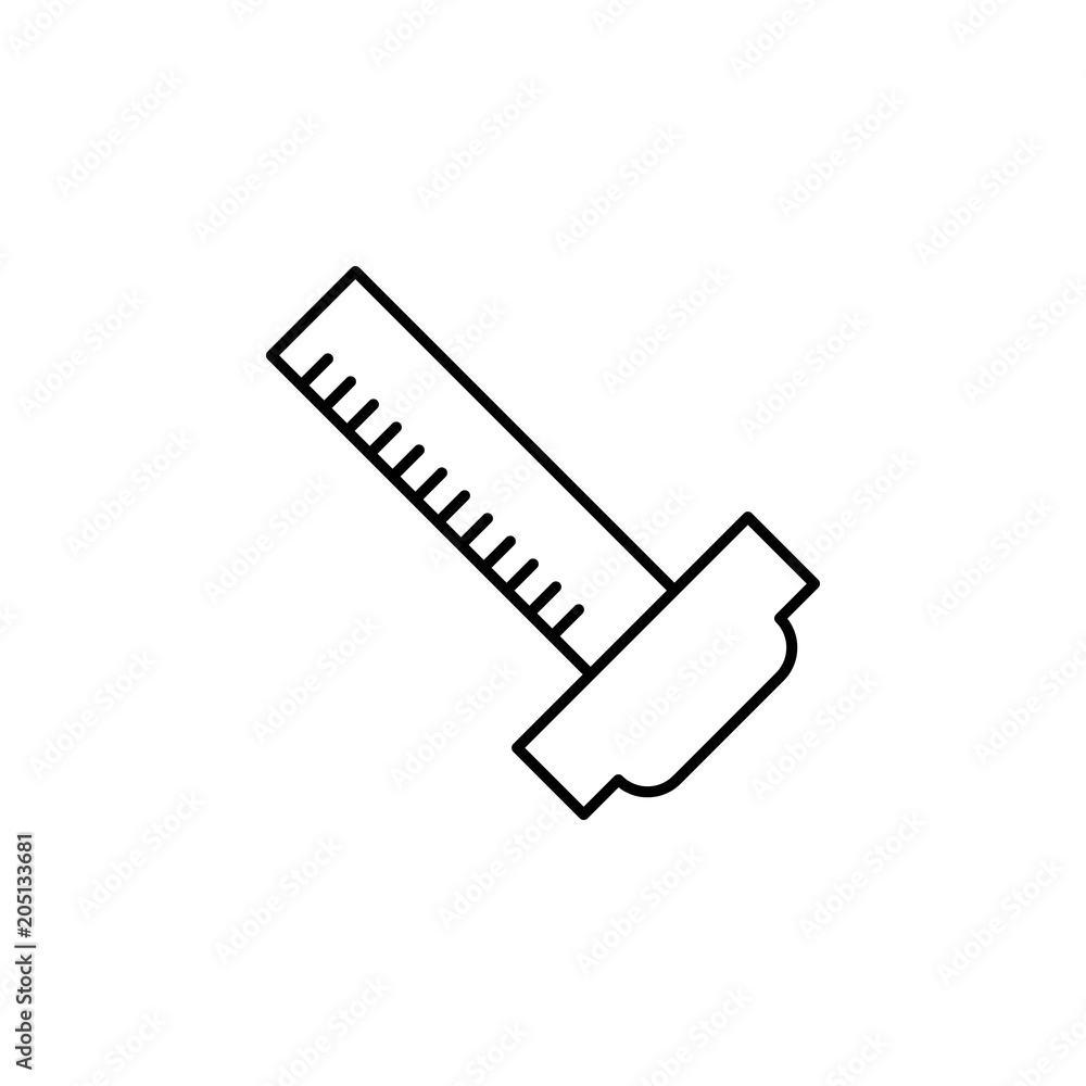 Poster ruler for drawings icon. element of web icon for mobile concept