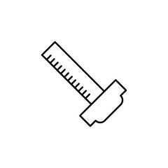 ruler for drawings icon. Element of web icon for mobile concept