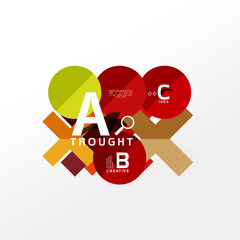 Infographic option banner