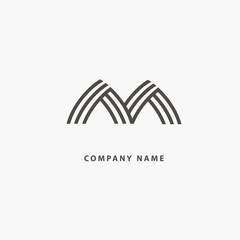 Monogram design elements, graceful template. Calligraphic elegant line art logo design.