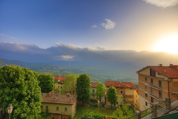 Sunset in San Marino
