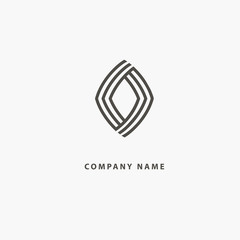 Monogram design elements, graceful template. Calligraphic elegant line art logo design.