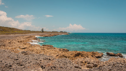 Rocky coast in Caleta Buena